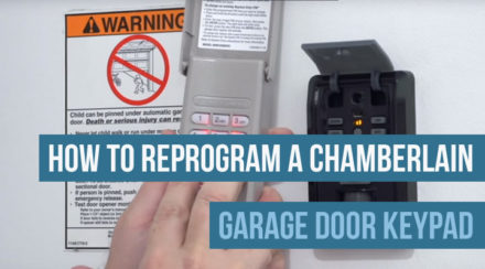 chamberlain garage door keypad troubleshooting